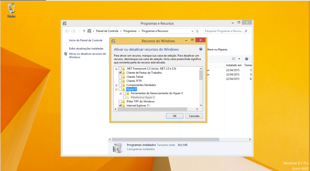 Gerenciando suas máquinas virtuais com Hyper-V Cliente