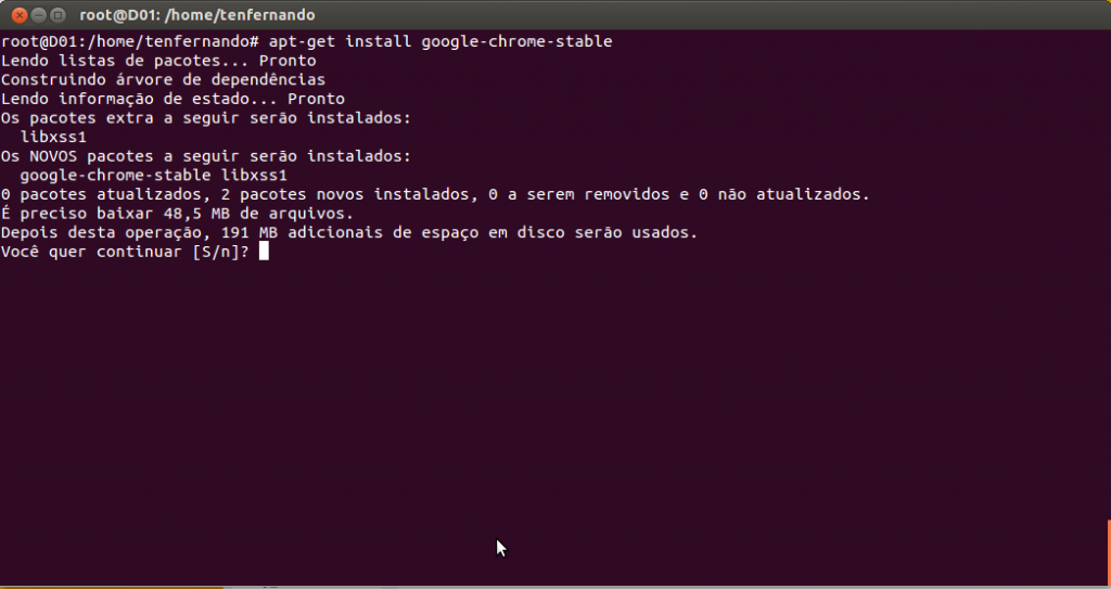 Instalando o Google Chrome no Ubuntu Linux