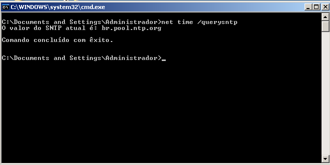 Consultando o servidor NTP